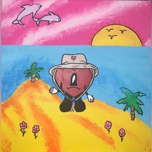 Bad Bunny Painting